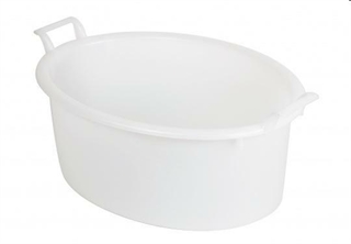 BAGNO OVALE CM.50 BIANCO PELD - lt. 15