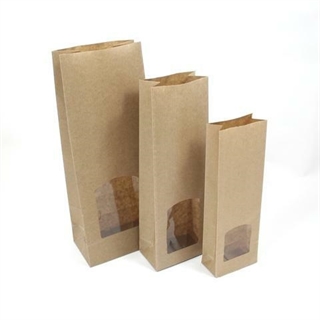 SACCHETTI FINESTRATI AVANA 10+6x29cm